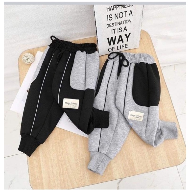 Combo 3 Quần nỉ bông cho bé trai- Quần nỉ thể thao cho bé trai từ 18-30kg- Quần nỉ bé trai Kidbabyonline K094