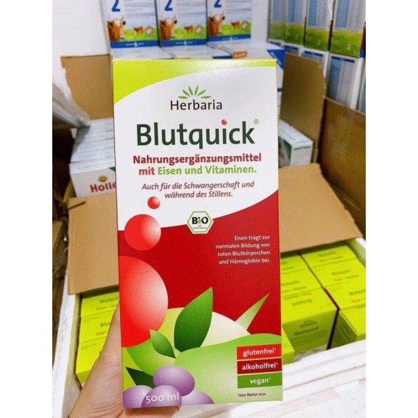 Dung dịch Sắt hữu cơ Blutquick chai 500ml