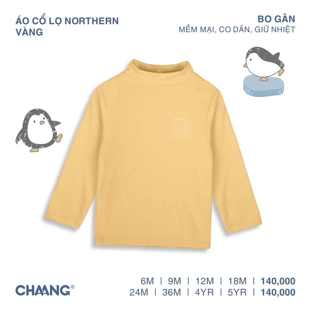 [CHAANG] Áo cổ lọ cho bé Northern vàng