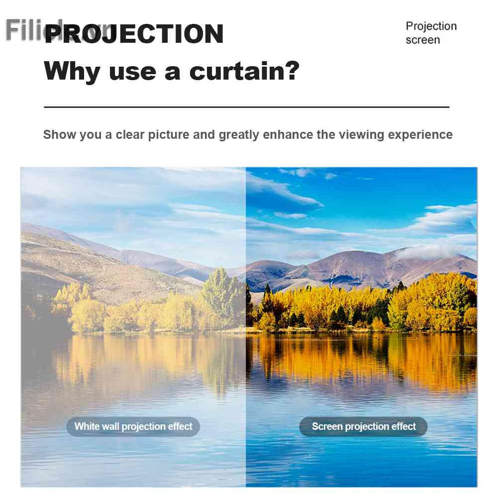 Màn Hình Máy Chiếu 4k HD 16 / 9 Có Thể Gấp Gọn Tiện Dụng