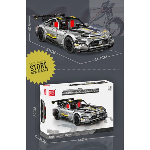 Bộ Xếp Hình non-Lego Mouldking 13126 Lắp Ráp Siêu Xe Mercedes-Benz AMG GT Tỷ lệ 1:8