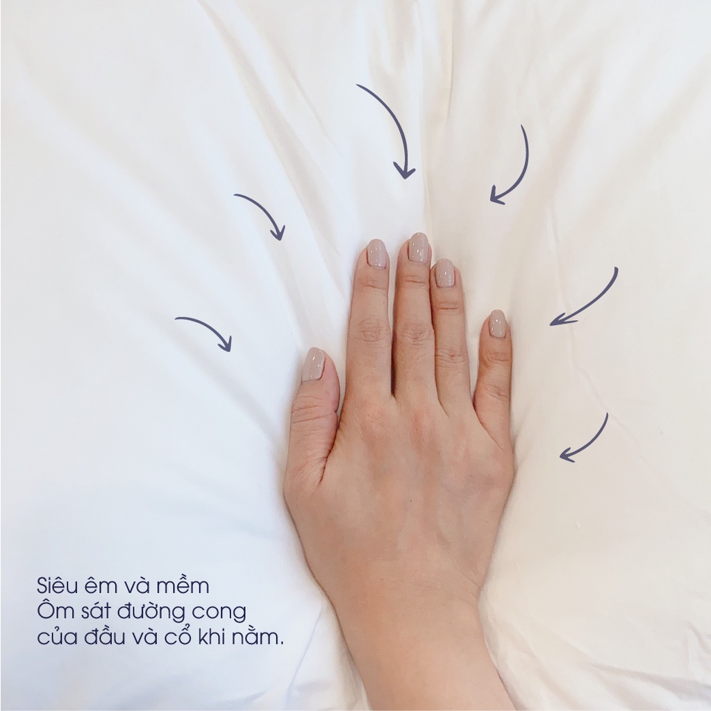 Gối lông vũ nhân tạo Microfiber Changmi Bedding siêu êm tiêu chuẩn khách sạn 5 sao