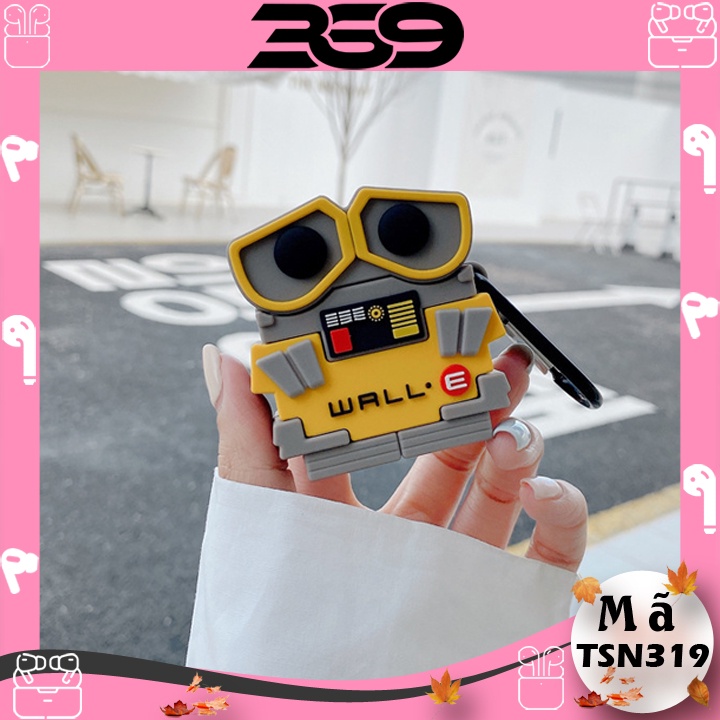 Case Airpods ROBOT Biết Yêu, Vỏ Ốp Airpods1/2/3/Pro Phong Cách Đẳng Cấp - Mã TSN319