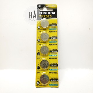 5 Viên Pin cúc áo Toshiba Lithium CR2025 (DL2025, ECR2025) - Chính hãng