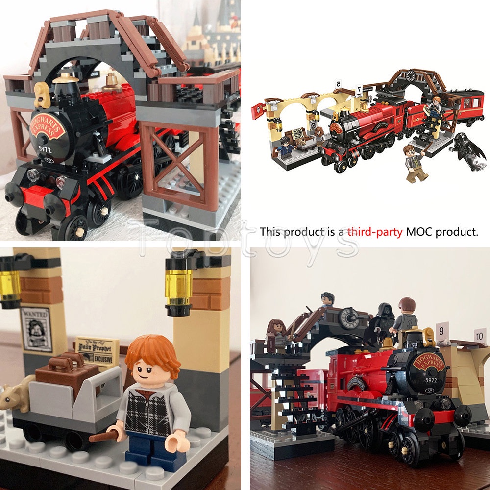 Bộ Đồ Chơi Xây Dựng Mô Hình Lâu Đài Kỵ Sĩ hogwarts Hudditch match diagon alley