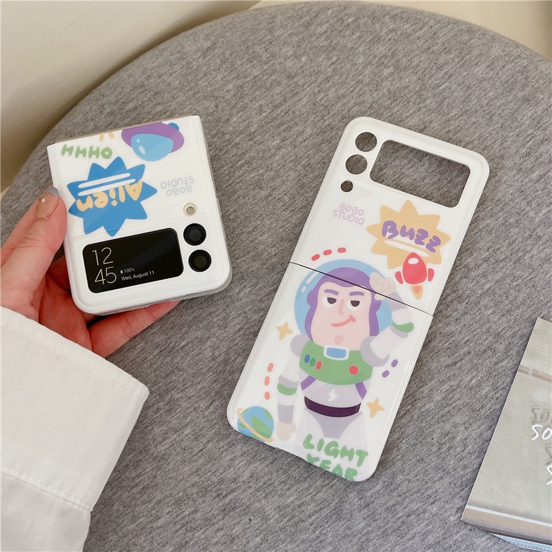 Ốp Điện Thoại Silica Gel Mềm Chống Sốc Hình Buzz Lightyear Dễ Thương Cho Samsung Galaxy Z Flip 4 Z Flip 3 5G Z Flip 4 Zflip3 Z Flip4 Z Flip 3