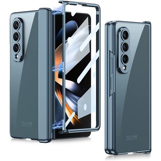 Dành Cho Samsung Galaxy Z Fold 4 Gấp 5 Gấp 6 Ốp Lưng Bản Lề Bảo Vệ Siêu Mỏng Trong Suốt Pha Lê Mặt Trước Kính Từ Tính Bảo Vệ Toàn Diện