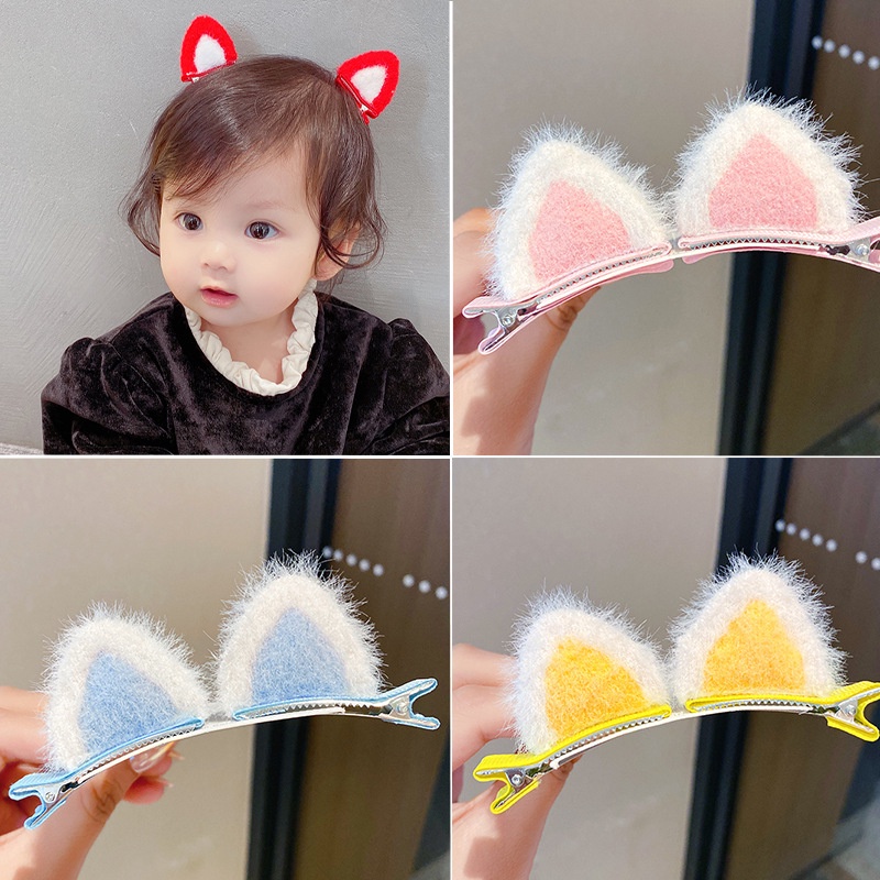 Kẹp Tóc Hình Tai Mèo Siêu Dễ Thương Cho Bé
