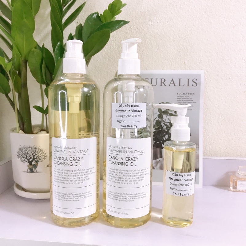 Dầu tẩy trang hoa cải Graymelin Vintage Canola Crazy Cleansing Oil Hàn Quốc