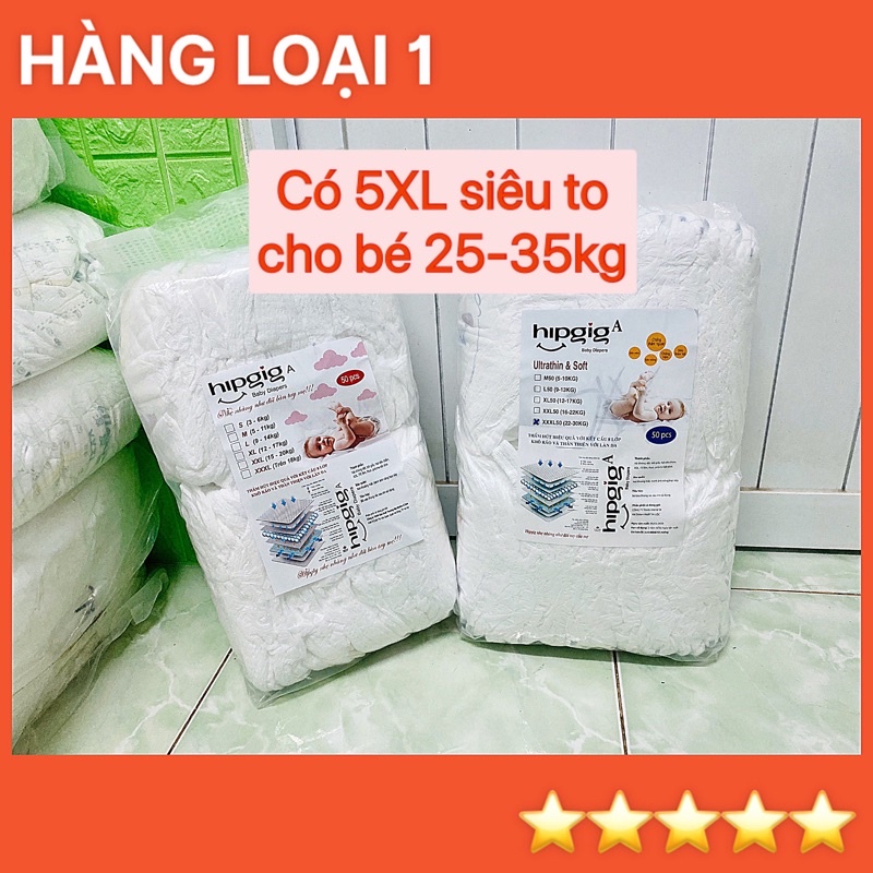    SIZE ĐẠI 6XL 7XL 8XL   COMBO 100 MIẾNG TẢ HIPGIG SIZE ĐẠI CHO BÉ 25 ĐẾN 40KG 