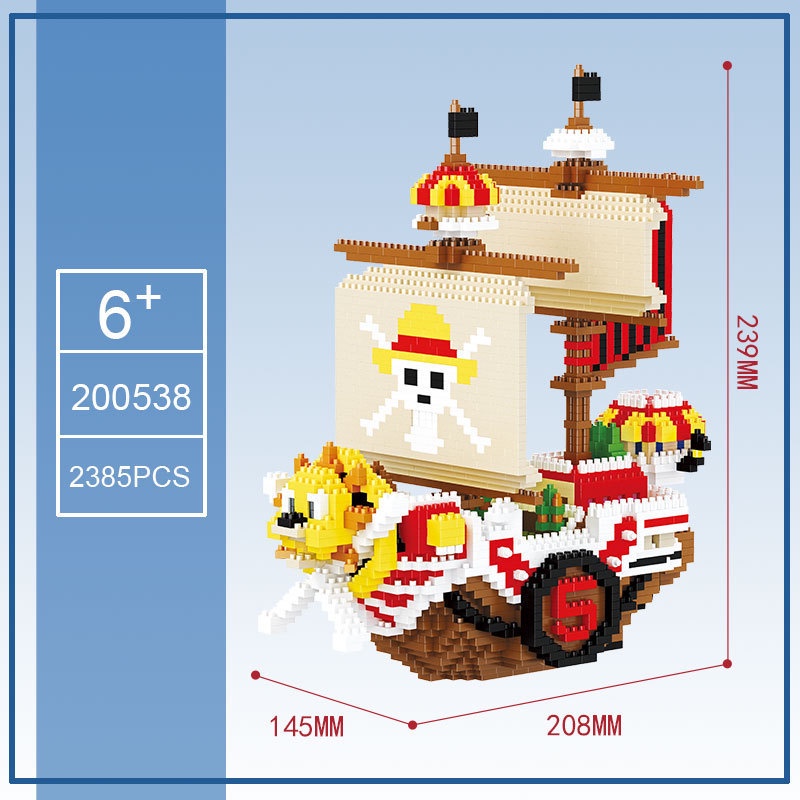 Lego One Pice đồ chơi lắp ráp mô hình tàu hải tặc Thousand Sunny cỡ lớn lego 3d ANDATOY AD1166