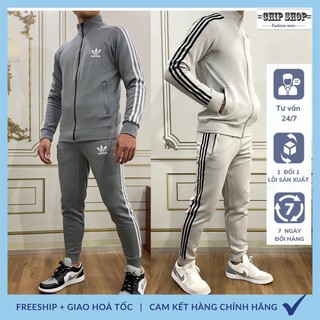 ( Xả hàng) Bộ thể thao thu đông - Bộ quần áo thể thao dài tay Adidas 3 sọc, chất vải Poly co giãn 4 chiều