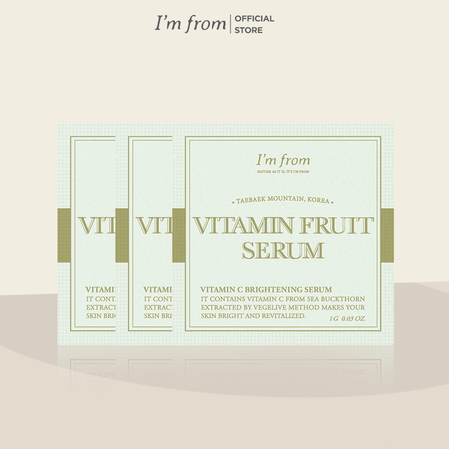[HÀNG TẶNG KHÔNG BÁN] Combo 3 I'm From tinh chất Vitamin Fruit Serum 1g