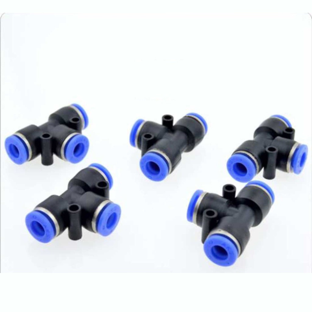 Co T Nối nhanh khí nén phun sương 6 8 10 12 mm