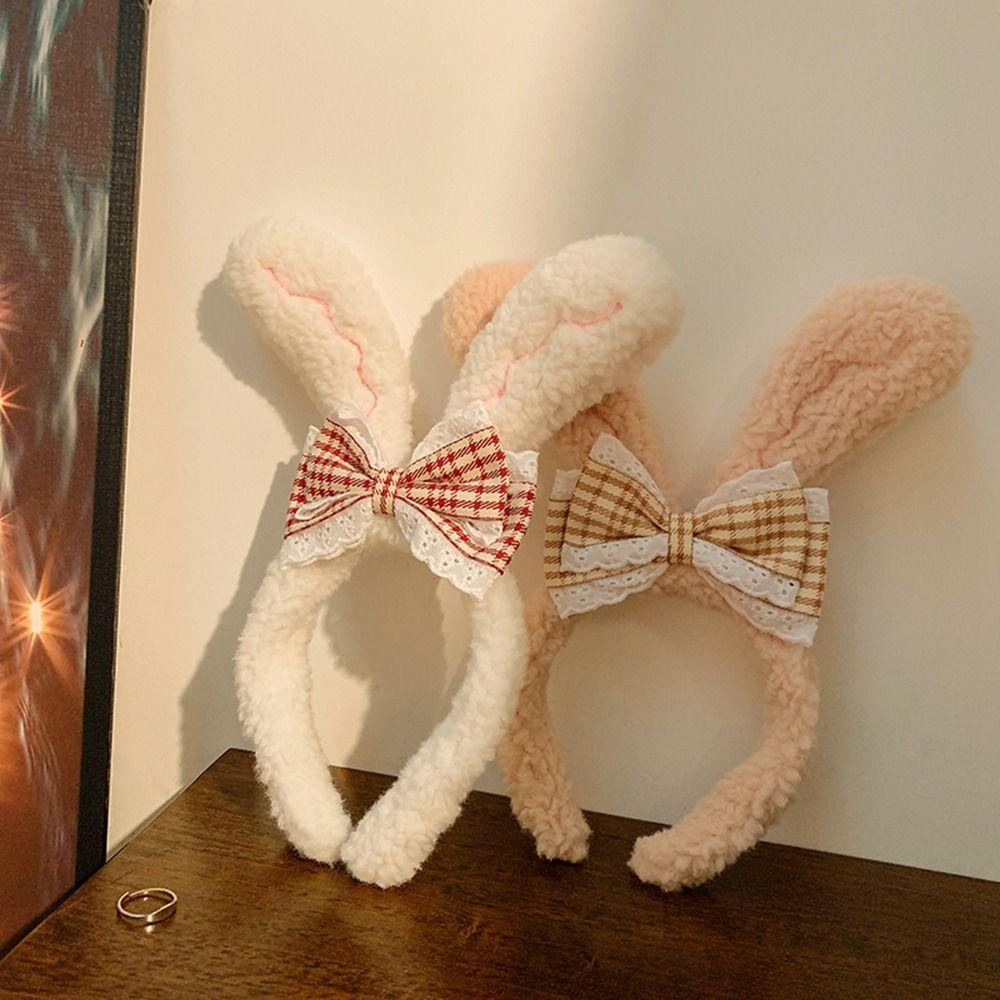 Băng Đô Cài Tóc Bằng Vải Bông Đính Nơ Họa Tiết Hoạt Hình Thời Trang Thu Đông Cho Nữ