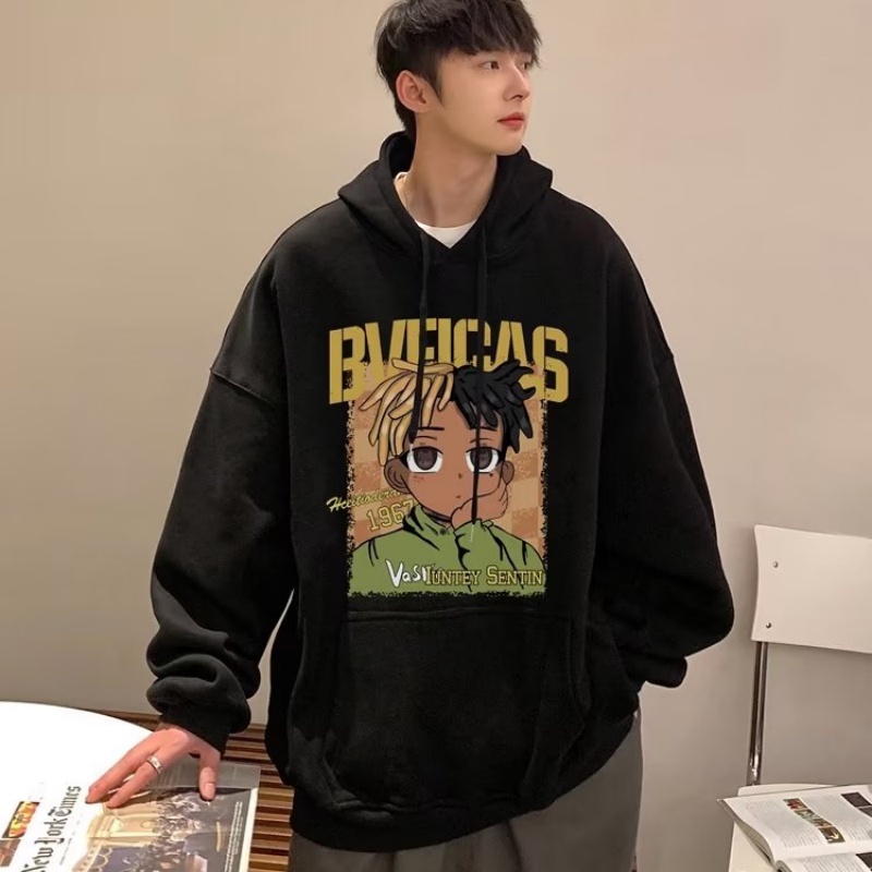 Áo Hoodie Tay Dài Oversize In Chữ Thời Trang Hàn Quốc Chất Lượng Cao