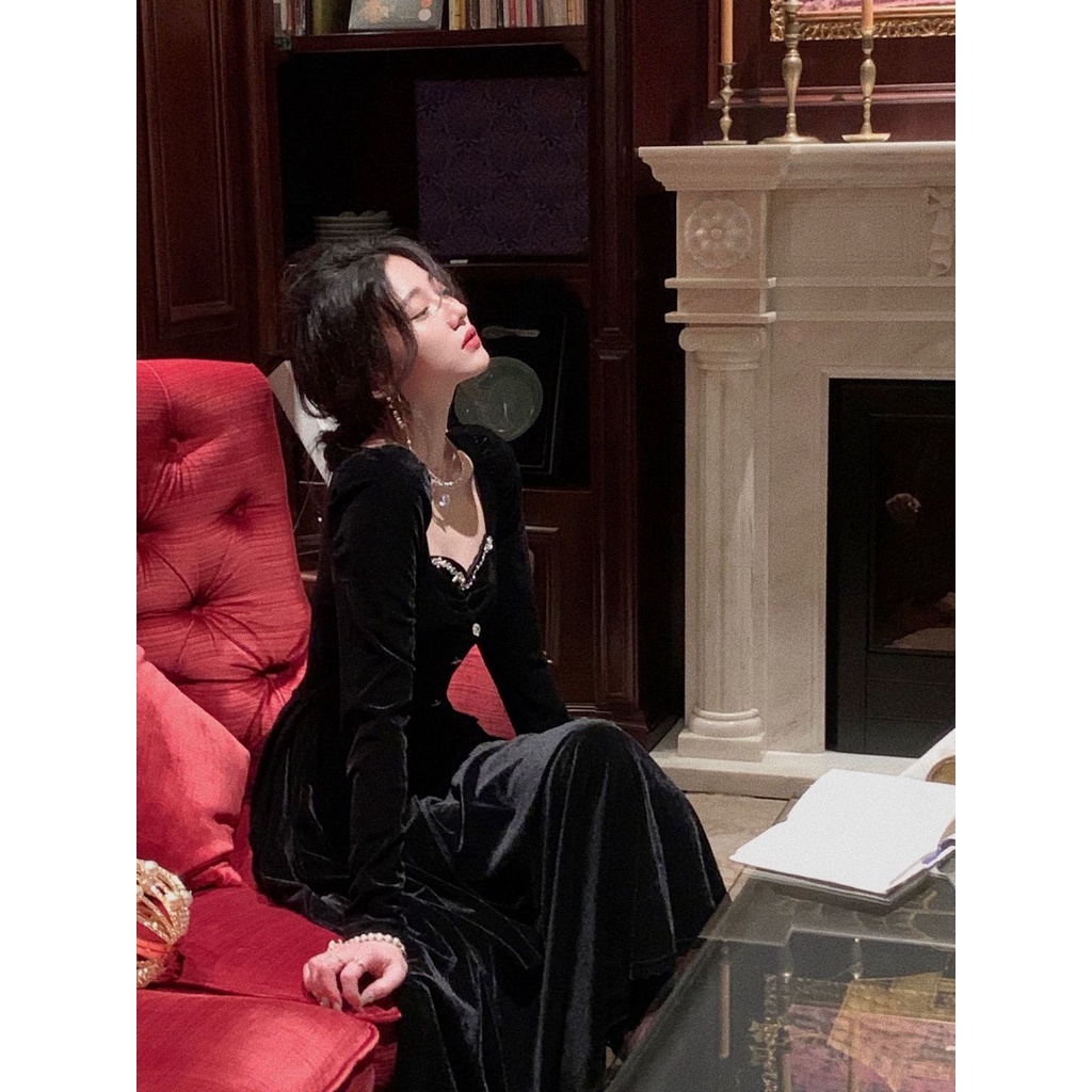 Áo Nhung Tay Dài Dáng Ôm Phong Cách Thời Trang Thu Đông 2022 Mi