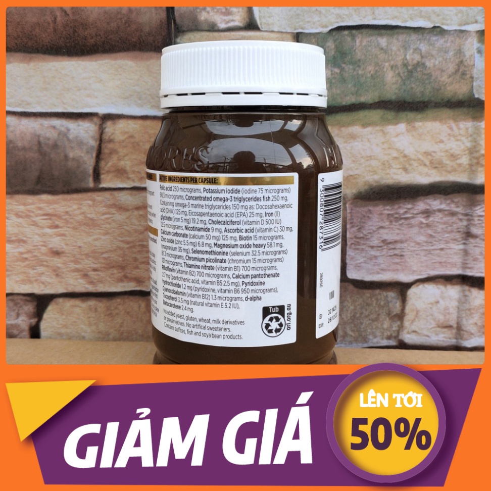 GIÁ SẬP SÀN Viên uống Blackmores Pregnancy & Breast-Feeding Gold 180 viên - Vitamin Dành cho bà bầu và phụ nữ sau sinh G