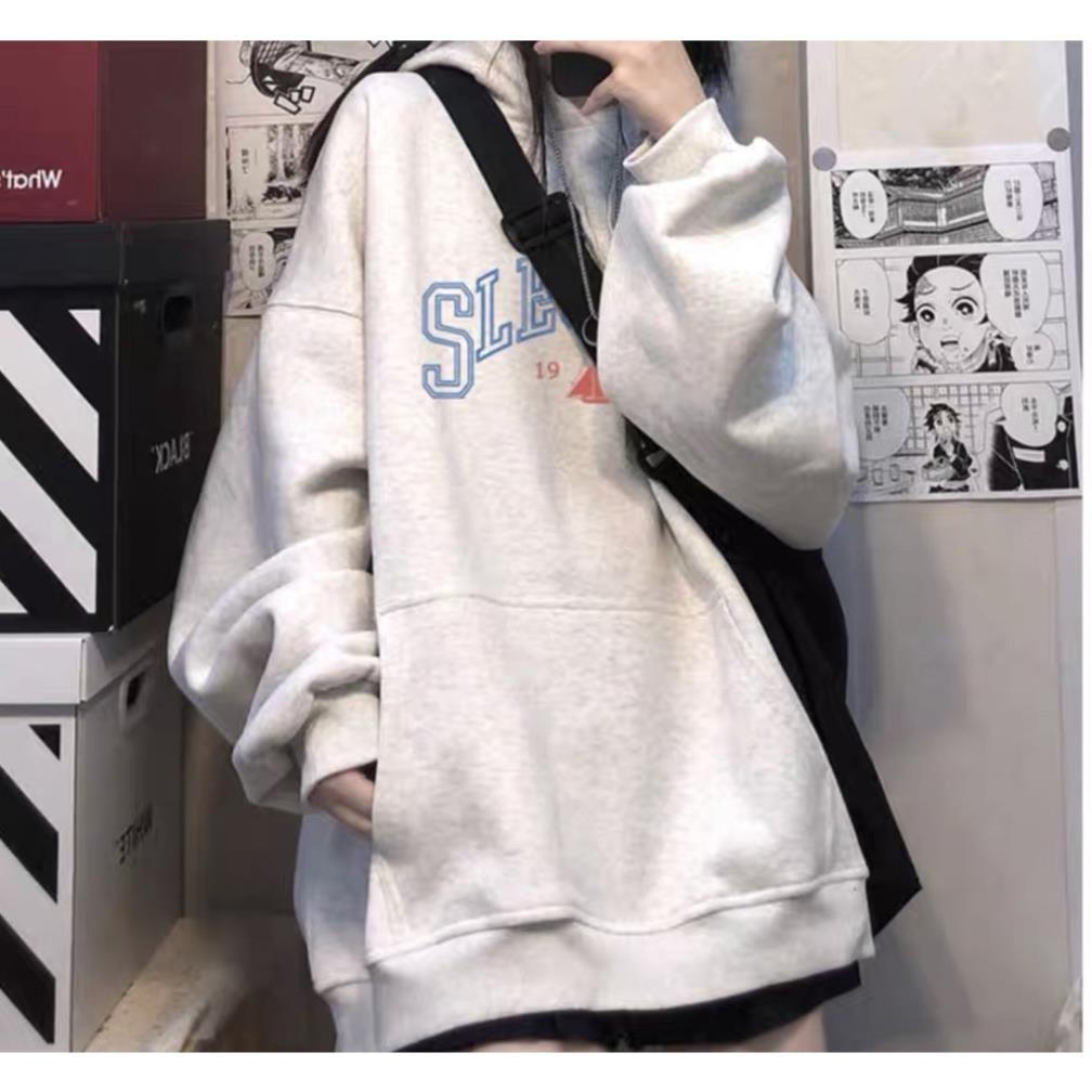 Áo Hoodie SLEC 1988 siêu hot,chất nỉ ngoại form thụng cánh dơi trùm mông hàng mũ 2 lớp to đẹp