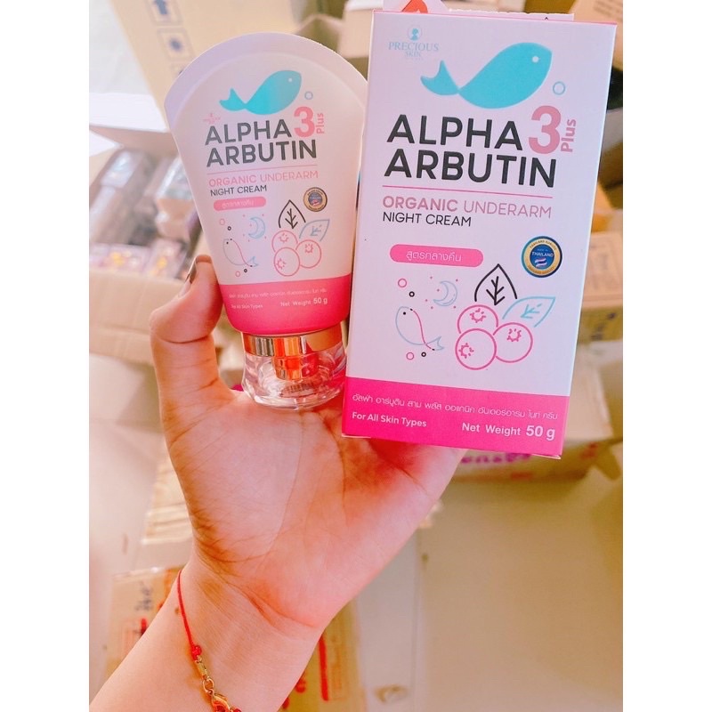 Kem dưỡng trắng giảm thâm nách Precious Skin Alpha Arbutin Organic Underarm Whitening Cream 50g