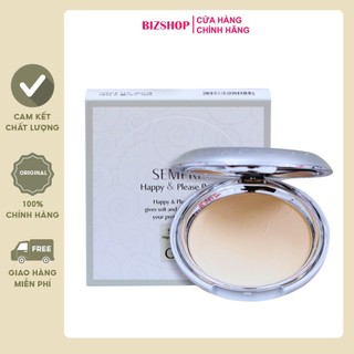 Phấn phủ siêu mịn Geo Sempre Happy & Please Pact 22g màu 01 Trắng hồng