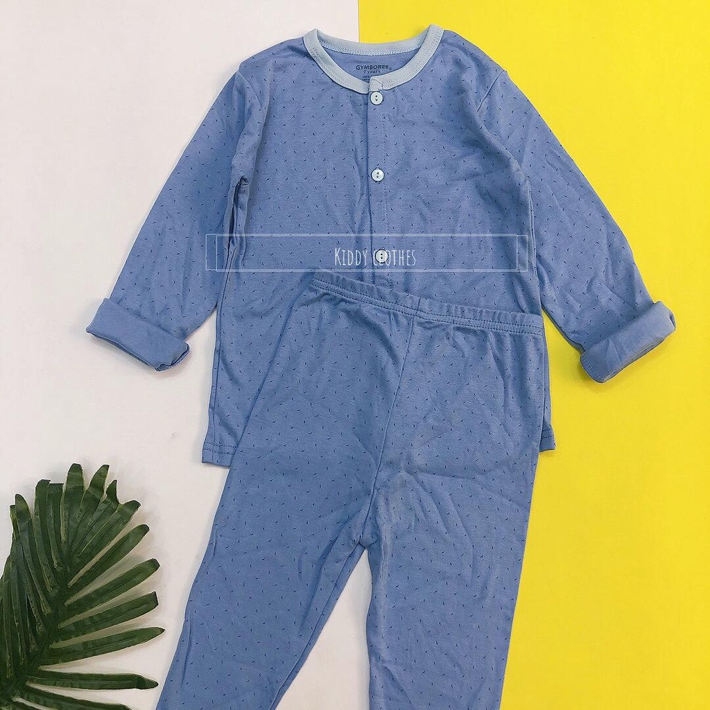 Bộ dài cài nút giữa bé trai chất cotton mỏng mịn nhiều mẫu hàng dư xịn