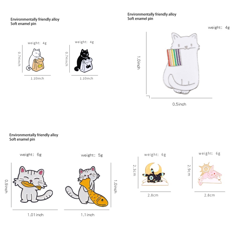 Hoạt Hình Ghim Cài Áo Hình Động Vật Dễ Thương