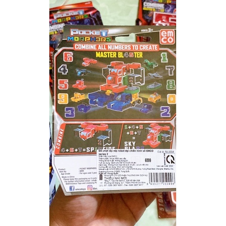 Số biến hình emco bất kỳ hàng chính hãng 1 số 1 hình