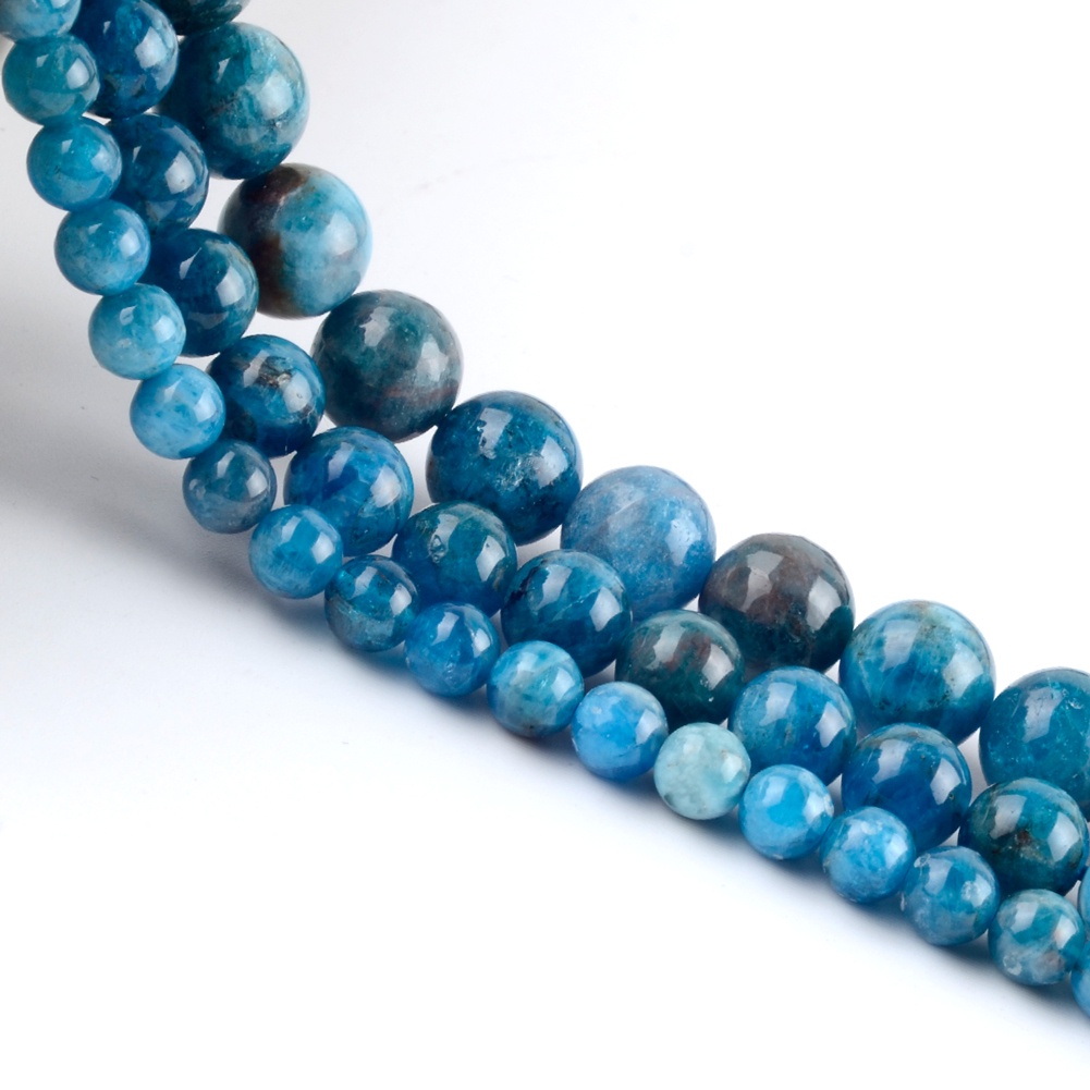 Chuỗi Hạt Đá A + Blue Apatite Tự Nhiên