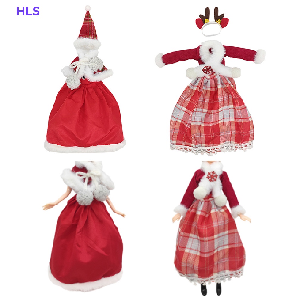 Bộ Áo Khoác + Quần Dài Phong Cách Giáng Sinh Thời Trang Cho Búp Bê 11 inch 30cm