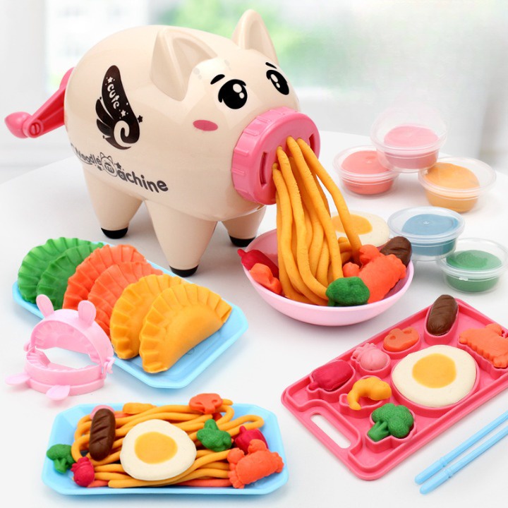 Đồ chơi đất nặn máy làm mì hình heo cho bé