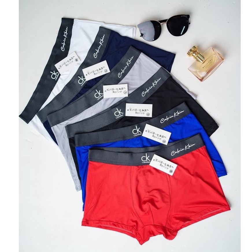 Quần lót Nam BOXER Đùi chữ CK thun co dãn cực tốt, thoáng mát