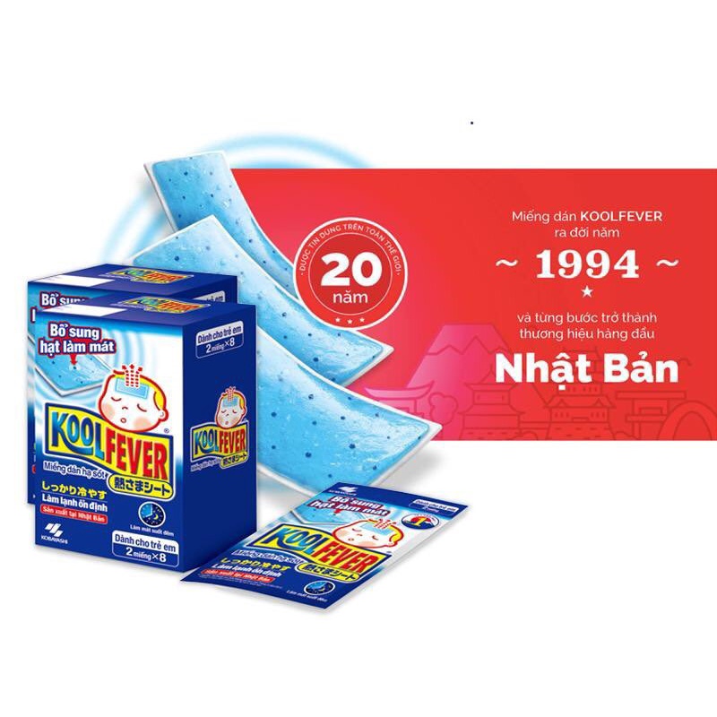 Miếng dán hạ sốt cho bé KoolFever