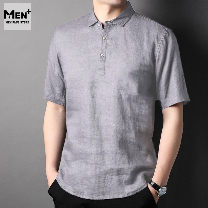 Áo polo đũi - Áo sơ mi  tay ngắn vải đũi cao cấp