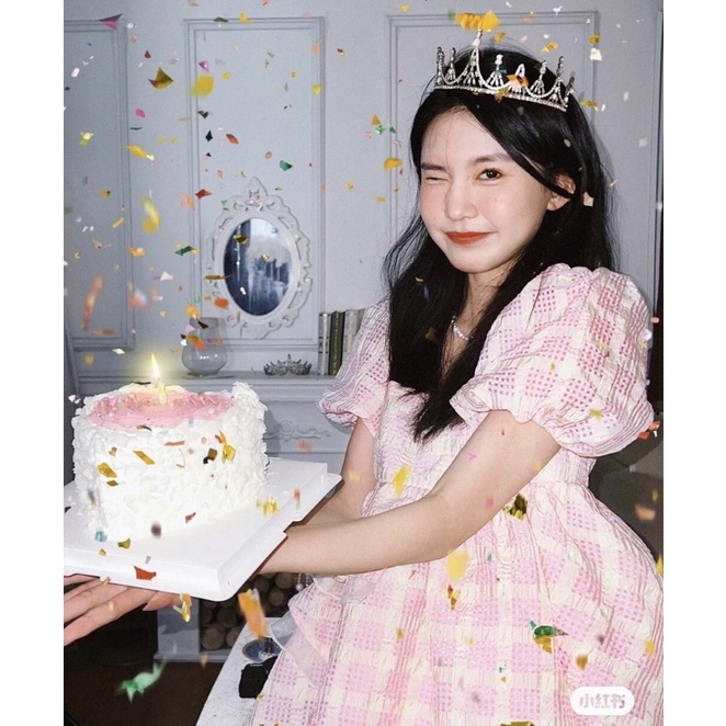 𝘊𝘢𝘮𝘪𝘭𝘭𝘢🖤Váy babydoll hồng công chúa chụp sinh nhật đáng yêu 🎂 (4 ảnh cuối là ảnh thật)
