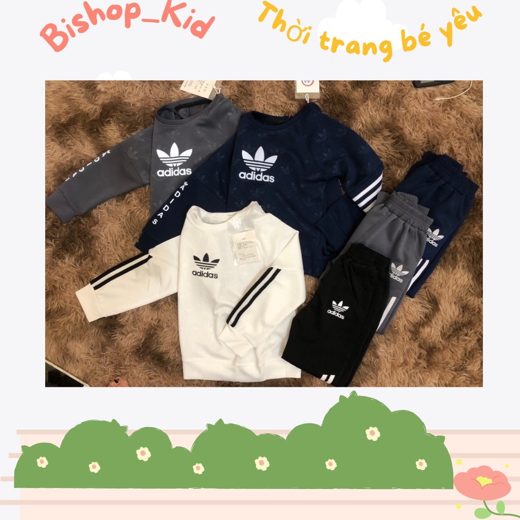 Bộ dài tay adidas cho bé trai từ 20-35kg, Bộ Thể thao bishop_kid