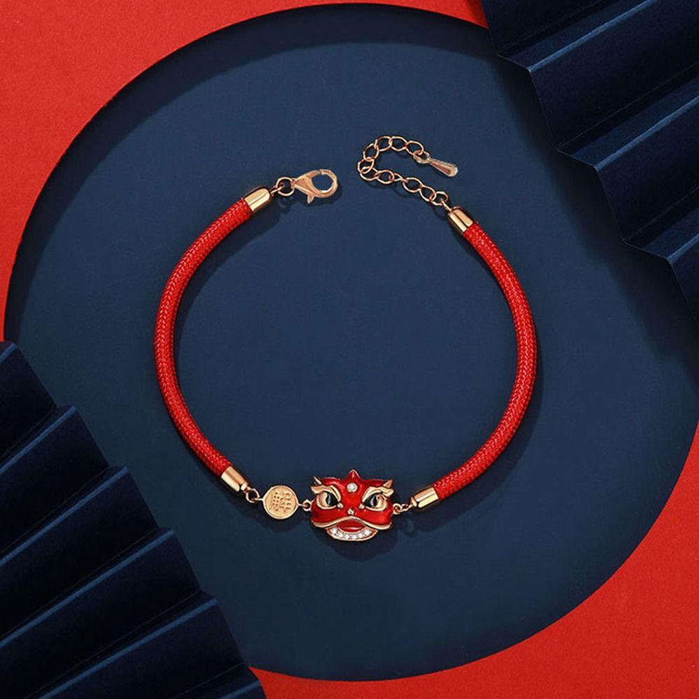 Vòng Tay Nữ Hình Sư Tử Dễ Thương|Khuyên Tai Đinh Tán Handmade Bằng Hợp Kim