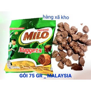 Socola viên Milo Nuggets gói 75g,hsd:6/ 12/2024