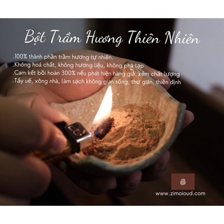 Bột Trầm Hương Nguyên Chất | Bột Trầm Hương Thiên Nhiên | Xông nhà; tẩy uế; làm sạch không khí