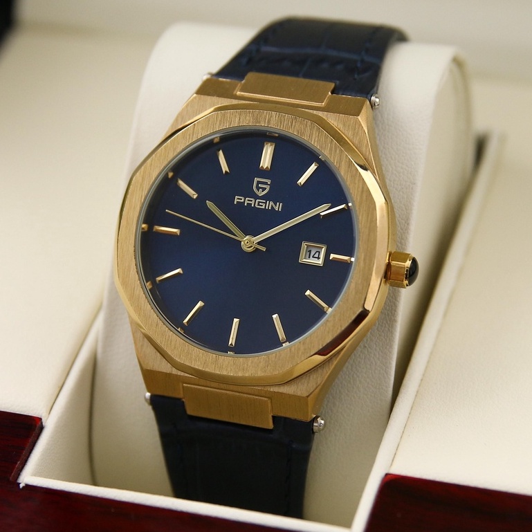 Đồng Hồ Nam Pagini PA1859 Dây Da Siêu Bền - Bảo Hành 12 Tháng Toàn Quốc - Có Lịch Ngày