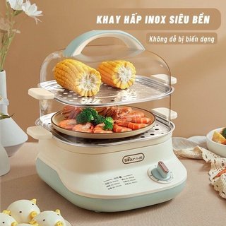 Nồi Hấp Hai Tầng Bear DZG-C60W9Chính Hãng Dung tích 6L