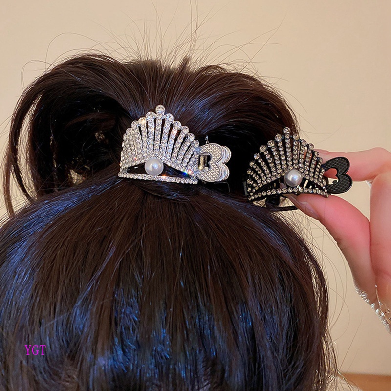 Ygt Kẹp Tóc Đính Đá Lấp Lánh Thời Trang Dành Cho Nữ