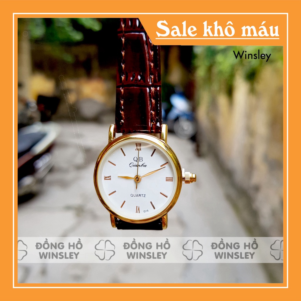 Tri ân Đồng hồ nữ chính hãng QB dây da đeo tay chống nước thời trang giá rẻ Tri ân