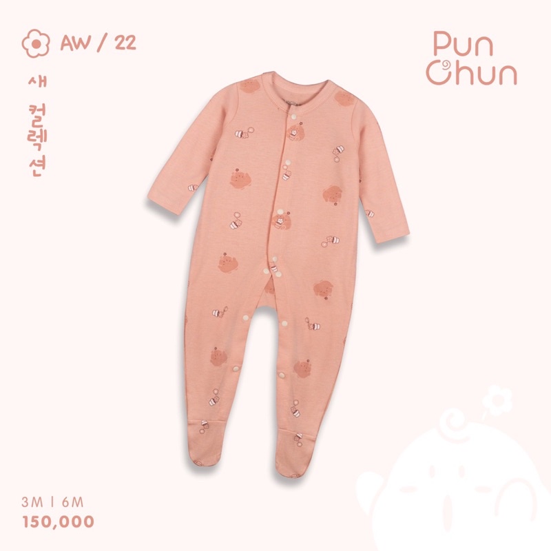Punchun - Bộ liền Body dài liền tất chân xinh xắn bốn mùa