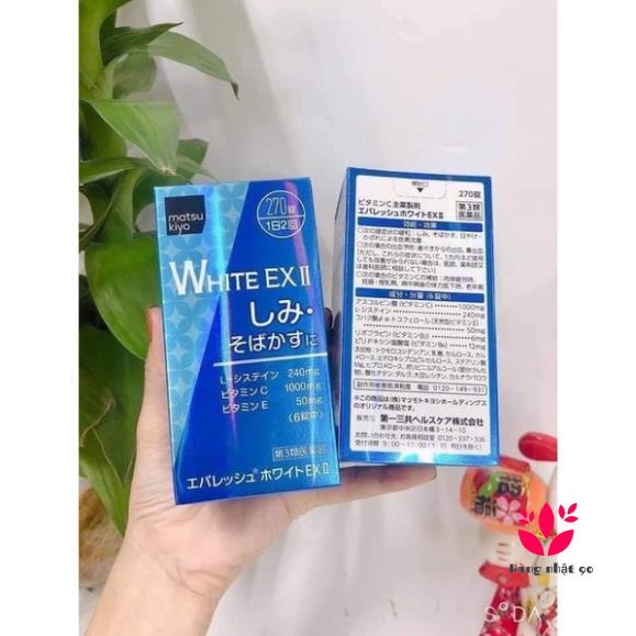 Viên uống Skin White EX ll 270 viên trắng da, mờ thâm nám Nhật Bản   Nhật Bản