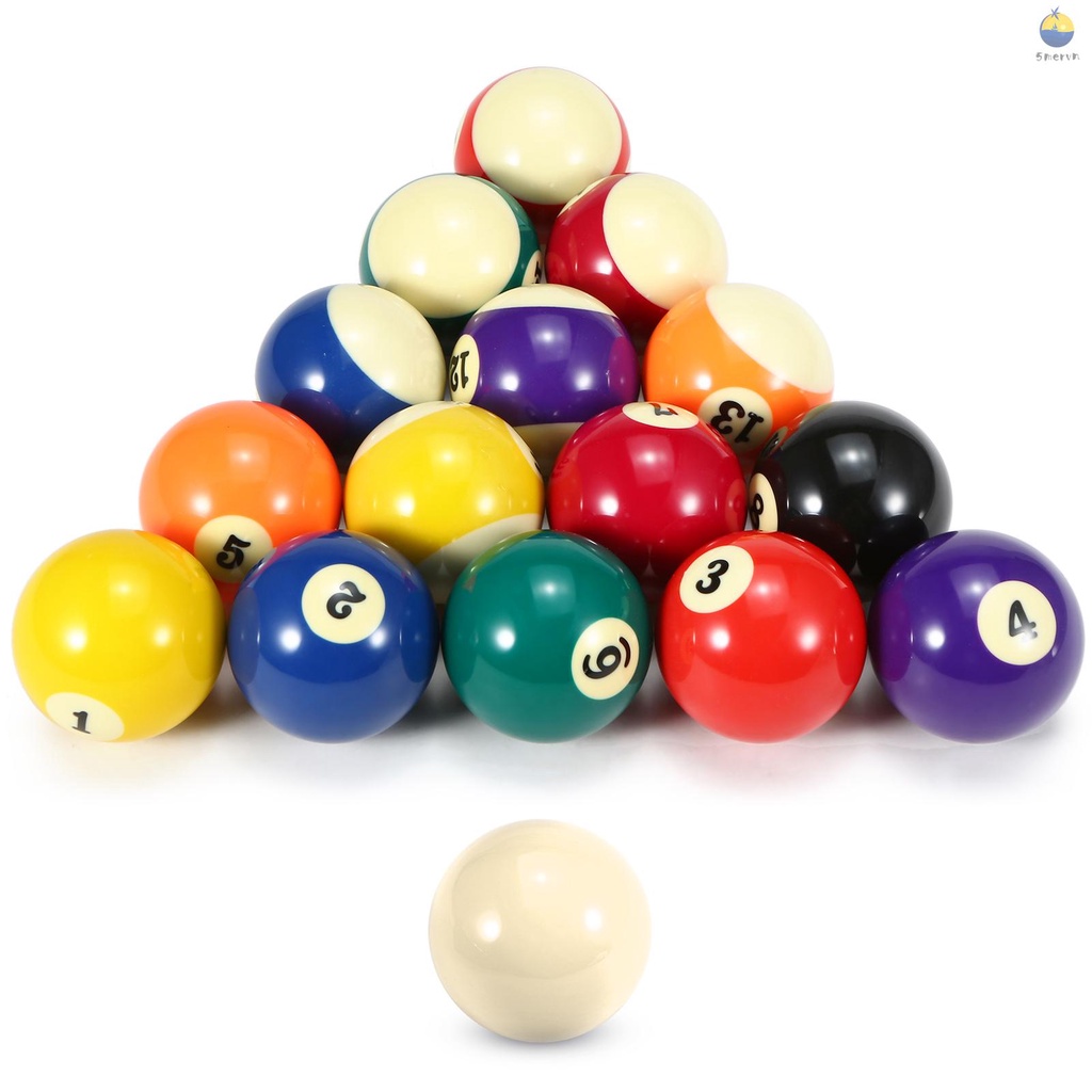 Set 16 Quả Bóng Bida 52.5mm Bằng Nhựa Resin Tổng Hợp Toàn Diện Tiêu Chuẩn Mỹ