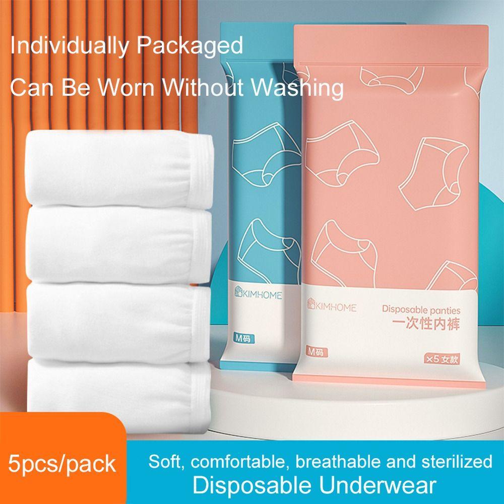 MOCHO Set 5 Quần Lót Mềm Mại Dùng Một Lần Cho Phụ Nữ Mang Thai