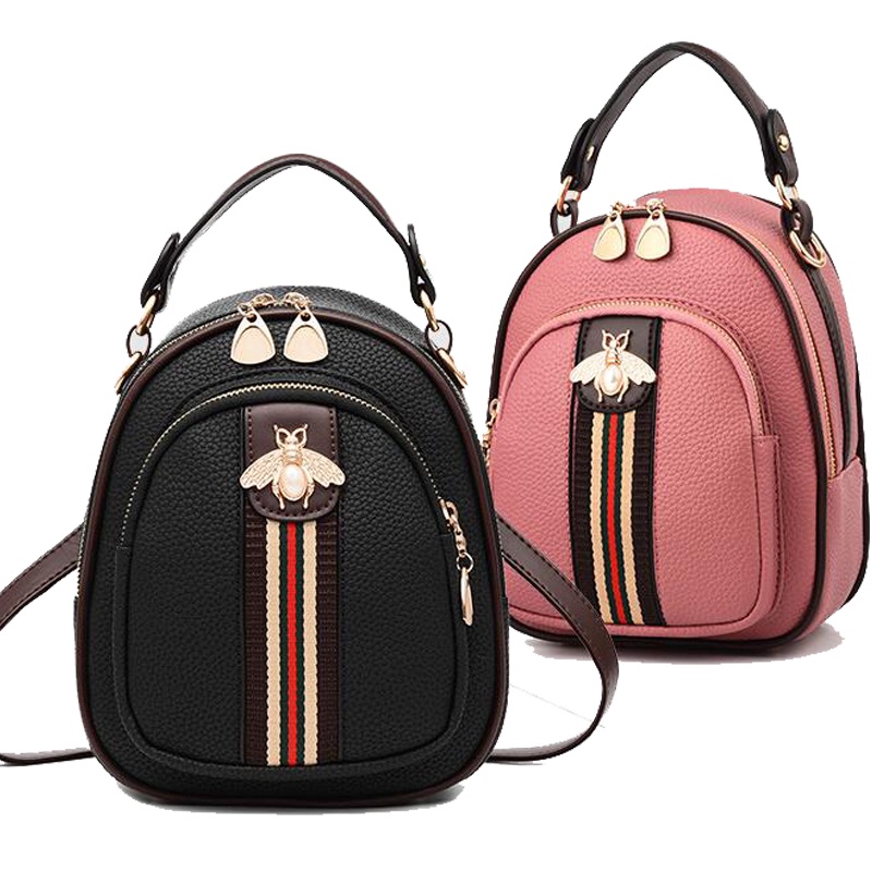 Ba Lô Da Mini Chuwanglin Ladys Hình Ong Thời Trang