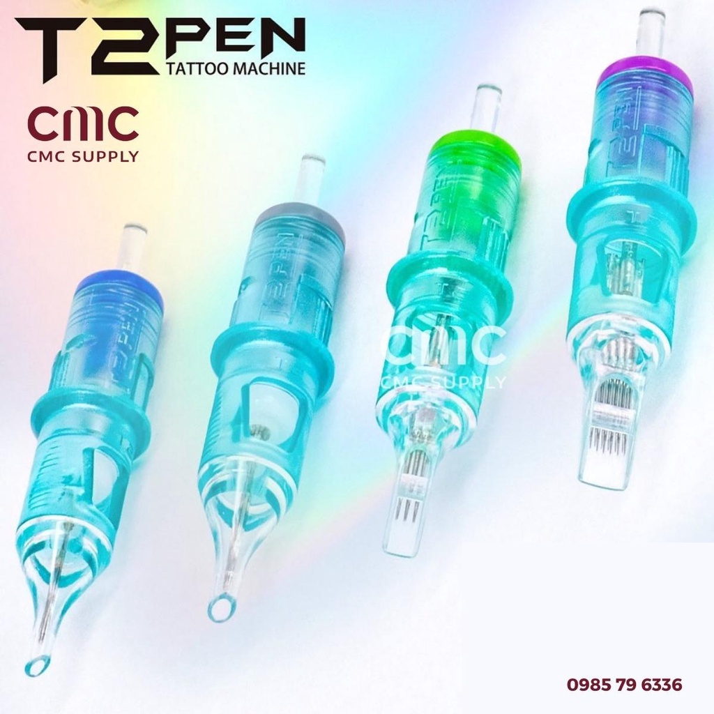 Kim đạn T2 3B3 3B4 3B5 máy xăm Pen rải hạt ombre, đi bóng CMC Beauty Supply