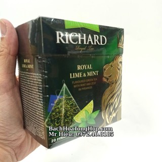 Trà Richard Lime Mint hộp giấy 20 gói